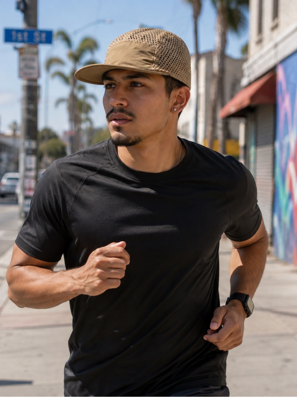 Men’s Lightweight Mesh Running Hat – Quick Dry Sports Cap, Breathable Outdoor